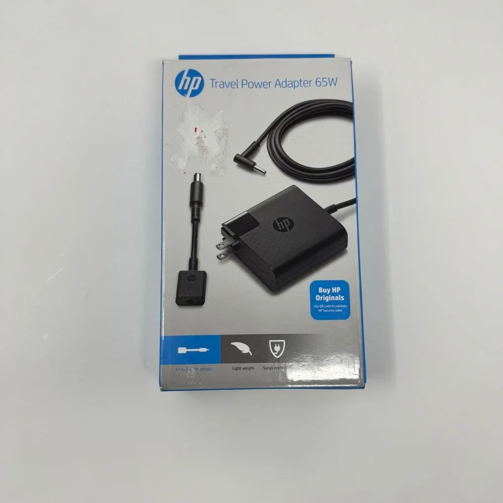 Open Box Genuine HP 19.5V 3.33A 65W Travel AC Adapter‎
